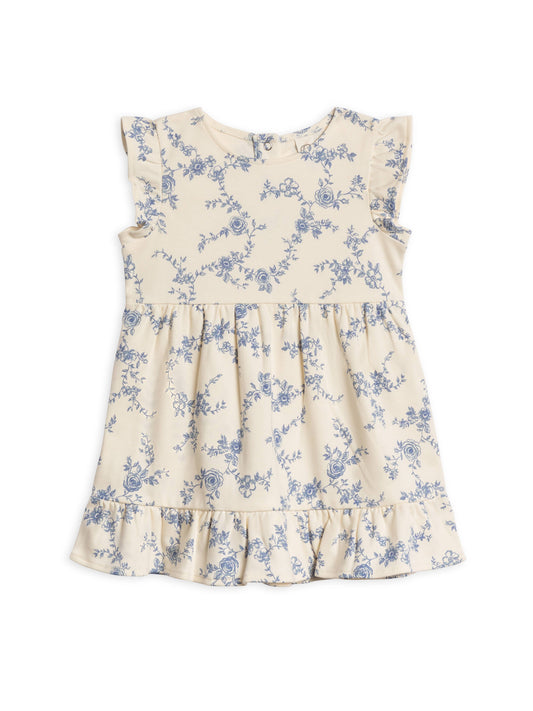Colored Organics - Organic Baby & Kids Tilly Tiered Dress - Serena Floral/Rain