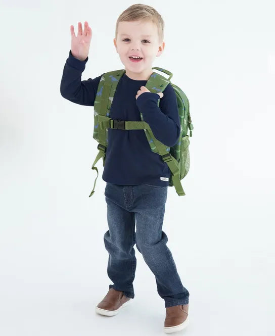 Dark Navy - Waffle Knit Long Sleeve Crew Neck Shirt