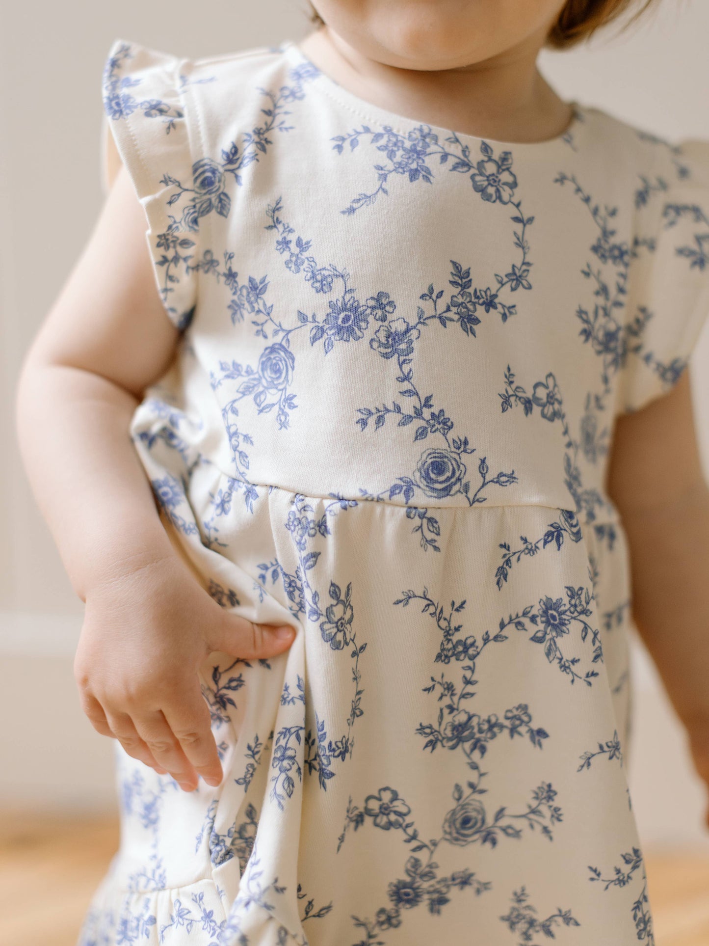 Colored Organics - Organic Baby & Kids Tilly Tiered Dress - Serena Floral/Rain