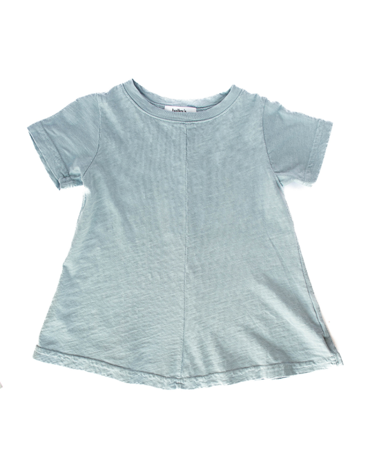 Bailey's Blossoms - Catalina T-Shirt Dress - Dusty Blue