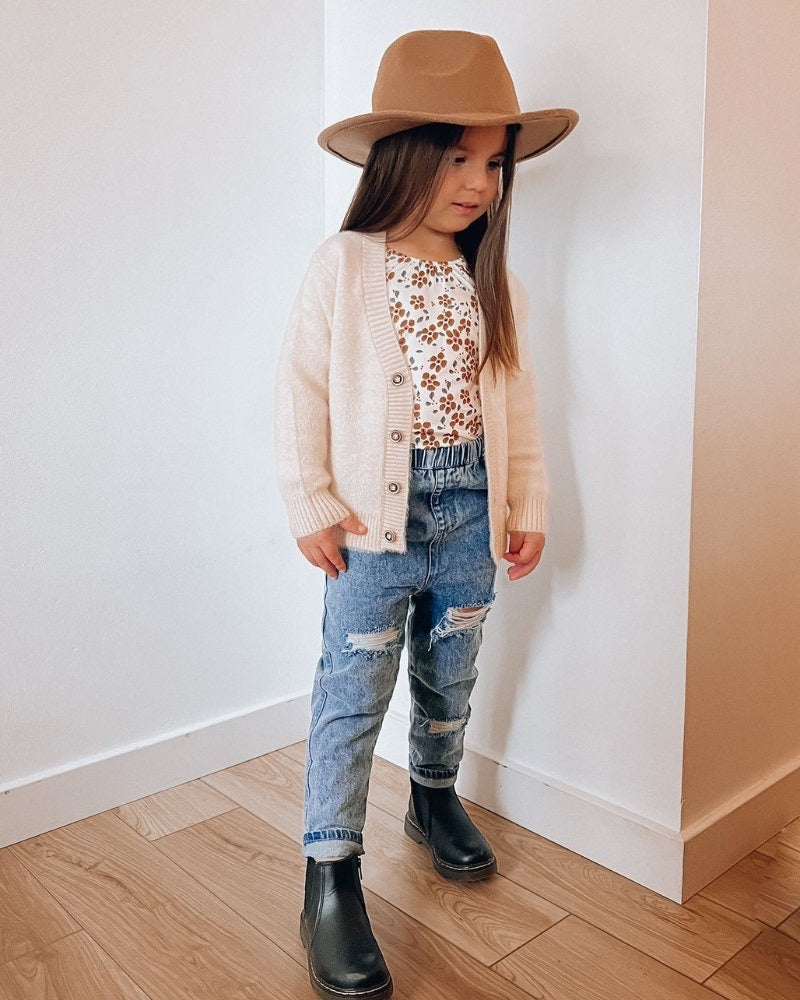 Bailey's Blossoms - Frankie Distressed Denim Jeans - Acid Wash