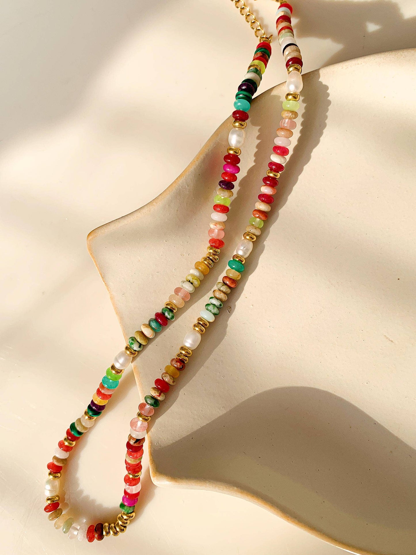 Flânerie by MAIQ - Sunny Non-Tarnish Boho Color Beaded Necklace