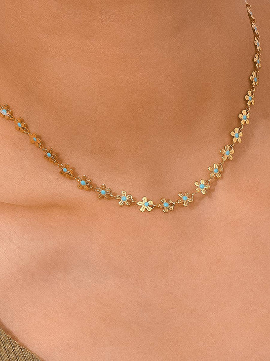 Flânerie by MAIQ - Cyprien 18K Gold Non-Tarnish Daisy Choker