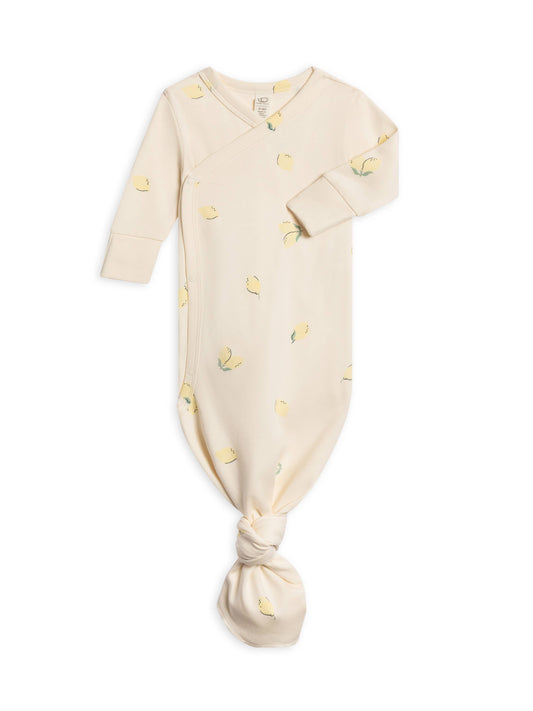 Colored Organics - Organic Newborn Indy Kimono Gown - Lemon