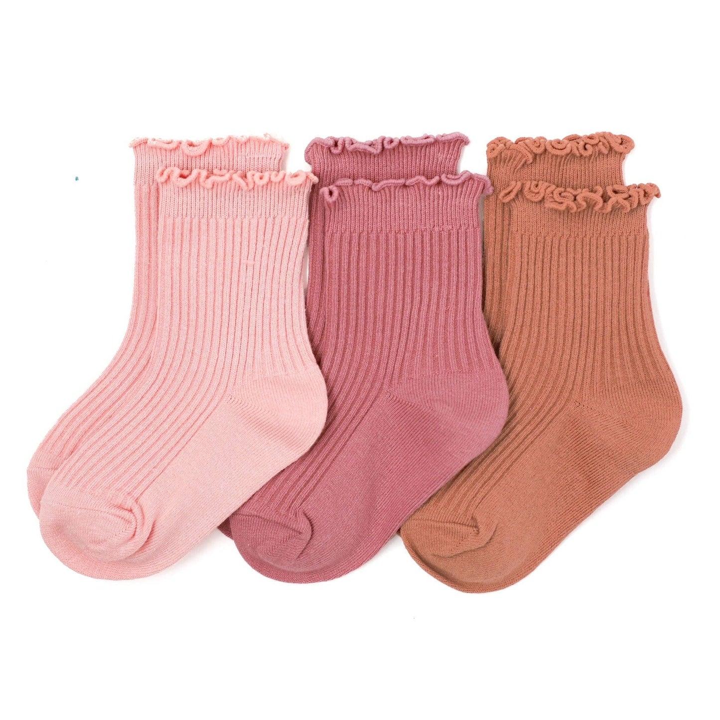 Little Stocking Co. - Sedona Lettuce Trim Midi Socks: 6-18 MONTHS