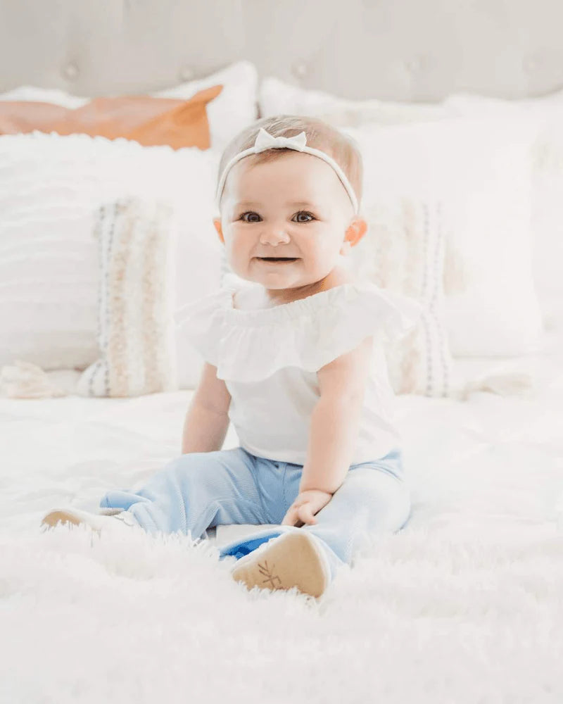 Isla Flutter Sleeve Leotard - White