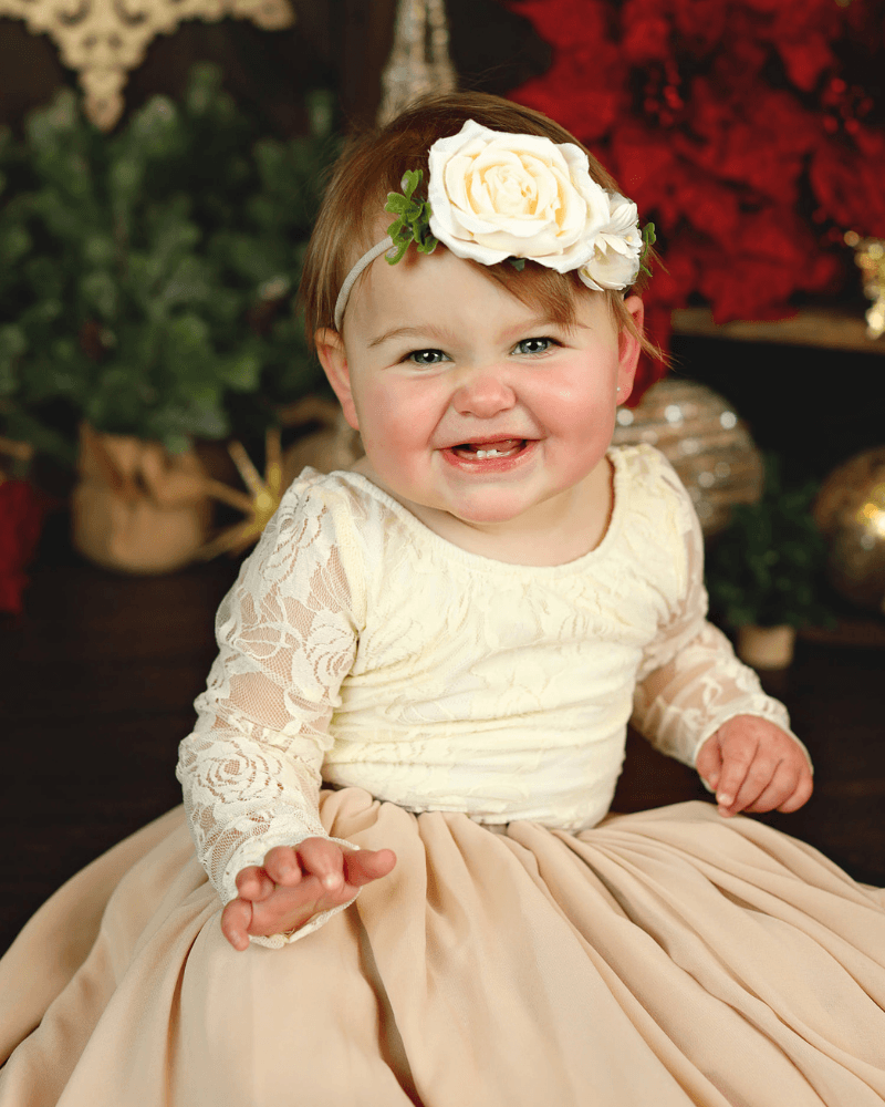 Bailey's Blossoms - Lana Lace Leotard - Cream Meringue