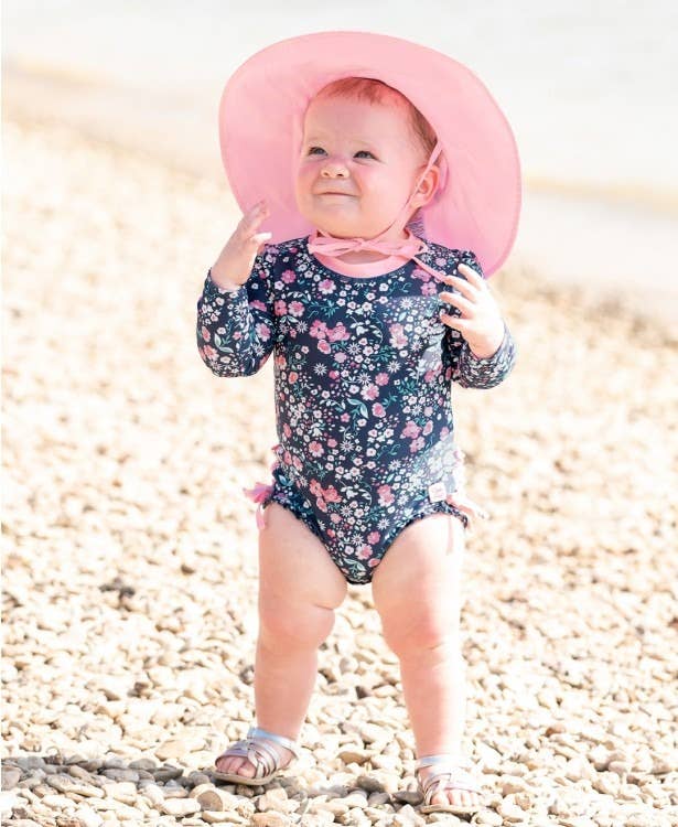 RuffleButts - Pink Sun Protective Hat