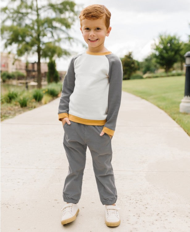 RuggedButts Smoke Color Block Raglan Sweatshirt