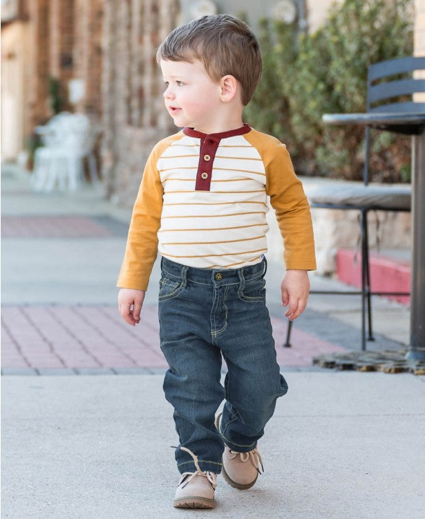 RuggedButts Medium Wash Straight Jeans