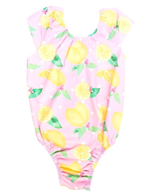 Bailey's Blossoms - Maggie Cap Sleeve Leotard - Pink Lemonade