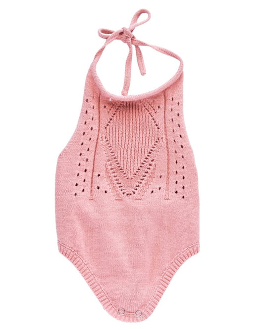 Bailey's Blossoms: Drake Crochet Halter Leotard