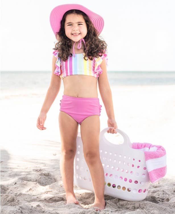RuffleButts - Rainbow Dream Orchid Butterfly Tankini