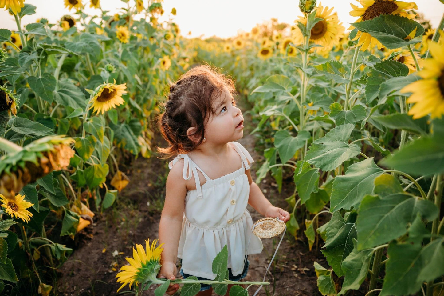 Bailey's Blossoms - Tera Tie Peplum Top - Ivory