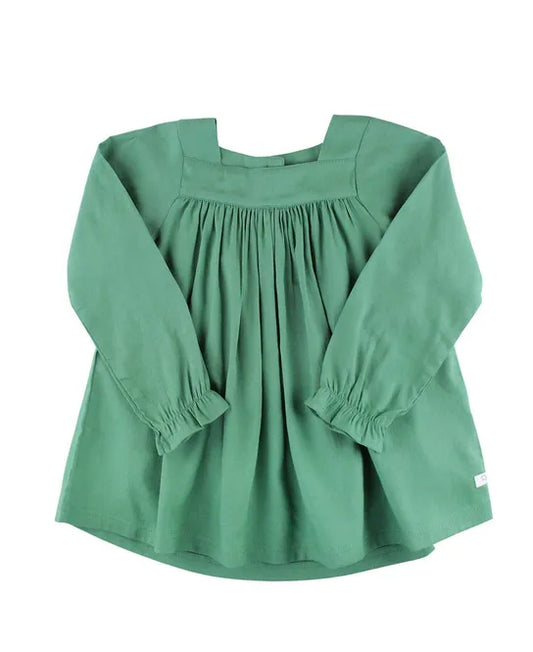 Square Neck Top - Spruce, Rosewood