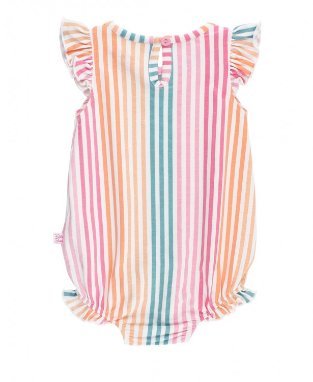 RuffleButts Daydream Stripe Flutter Bodysuit
