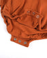 RuffleButts - Rust Knit Long Sleeve Flutter Bubble Romper