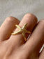 Flânerie by MAIQ - Maui 18K Gold Non-Tarnish Starfish Wrap Open Ring