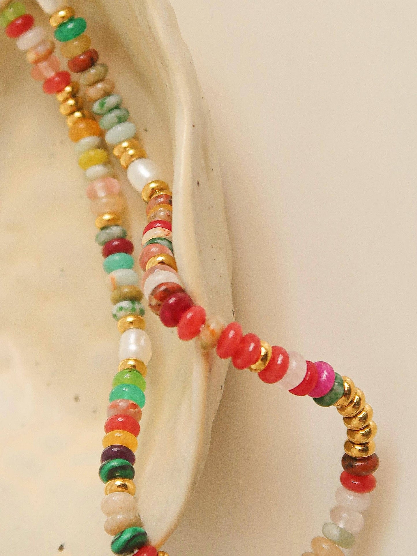 Flânerie by MAIQ - Sunny Non-Tarnish Boho Color Beaded Necklace