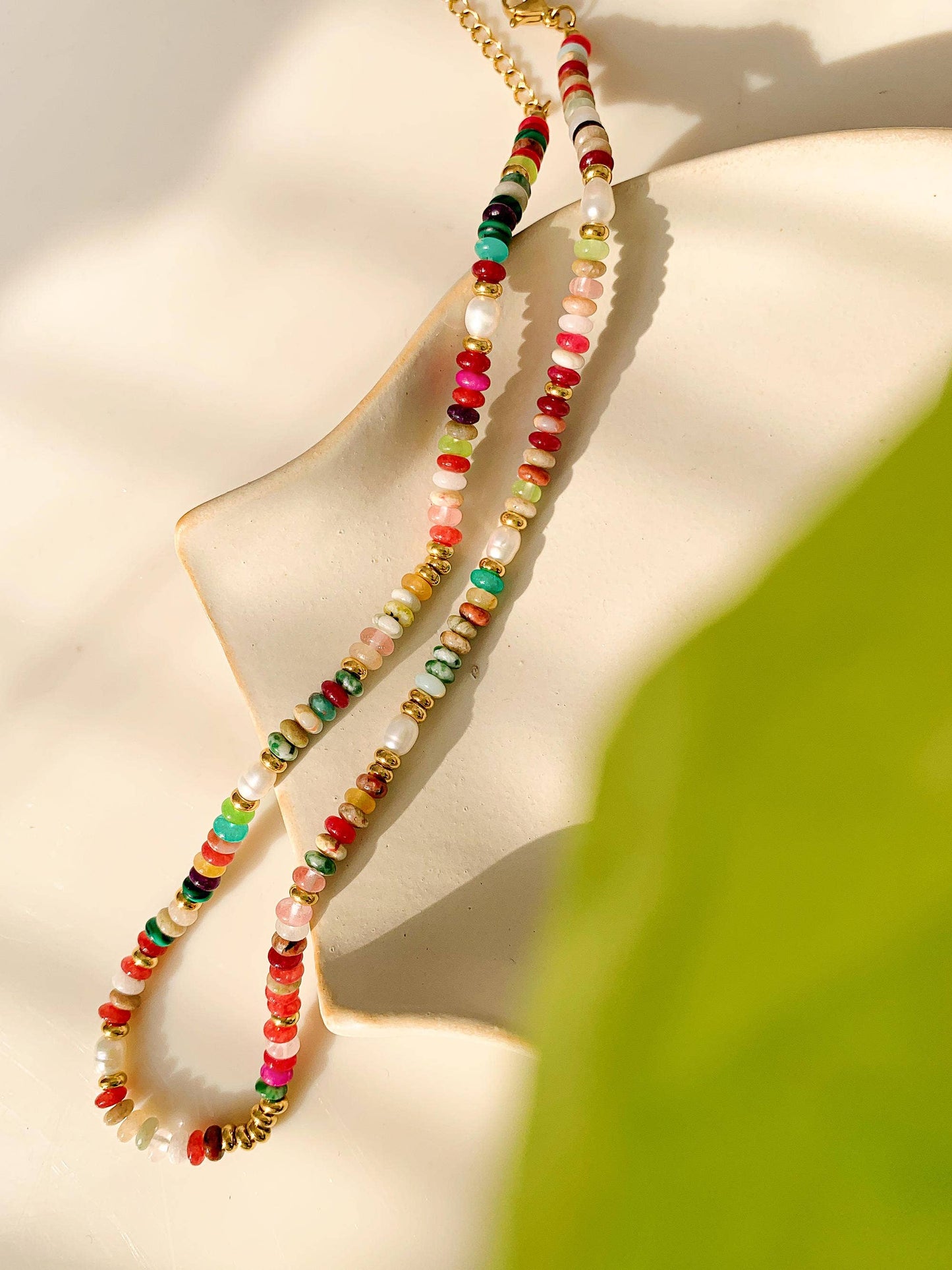 Flânerie by MAIQ - Sunny Non-Tarnish Boho Color Beaded Necklace