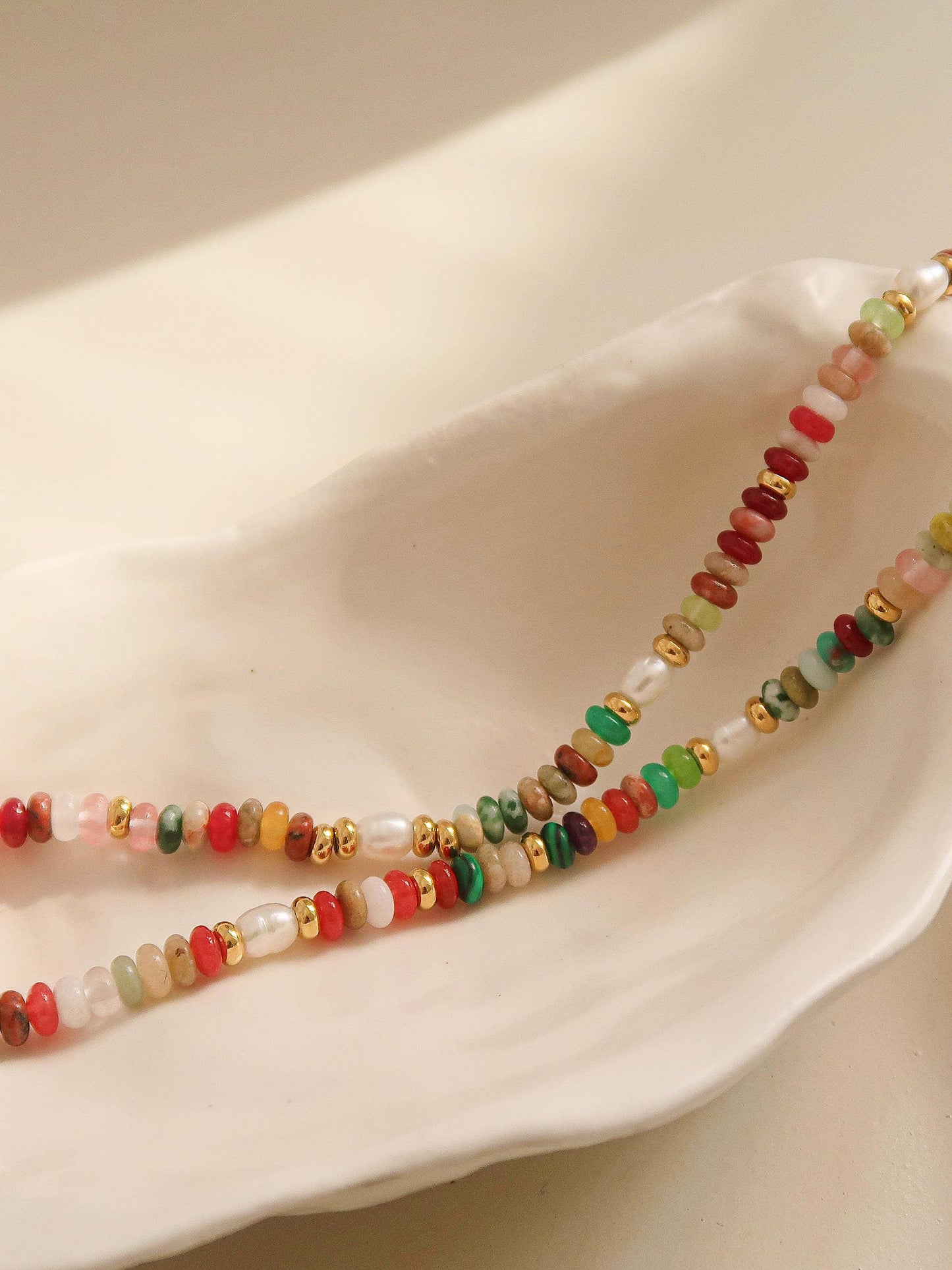 Flânerie by MAIQ - Sunny Non-Tarnish Boho Color Beaded Necklace