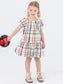 Puff Short Sleeve Tiered Dress