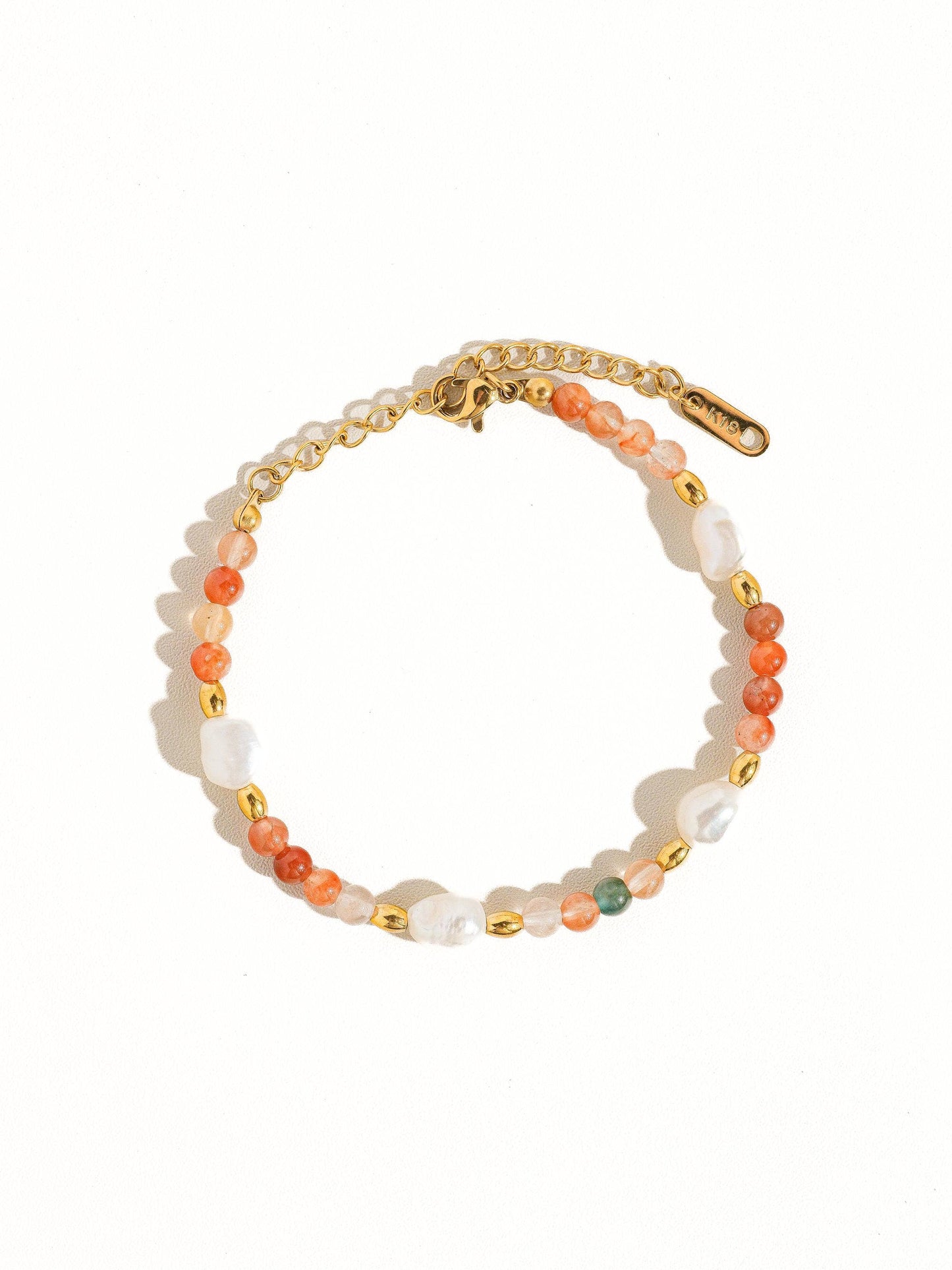 Flânerie by MAIQ - 18K Non-Tarnish Bohemian Stone and Bead Bracelet