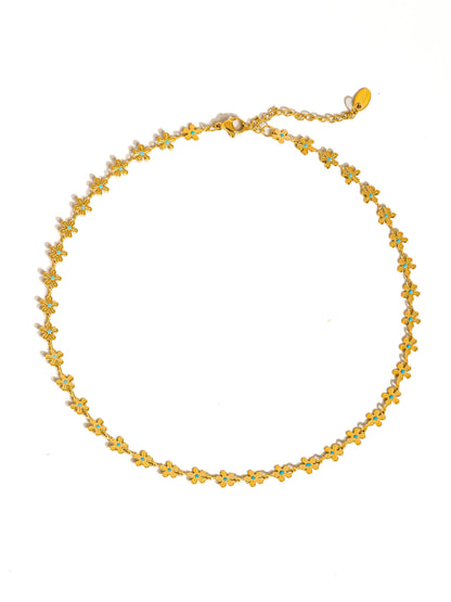 Flânerie by MAIQ - Cyprien 18K Gold Non-Tarnish Daisy Choker