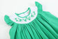 Lil Cactus - Green St. Patrick's Day Shamrock Smocked Bishop Dress: 12-18M