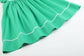 Lil Cactus - Green St. Patrick's Day Shamrock Smocked Bishop Dress: 12-18M