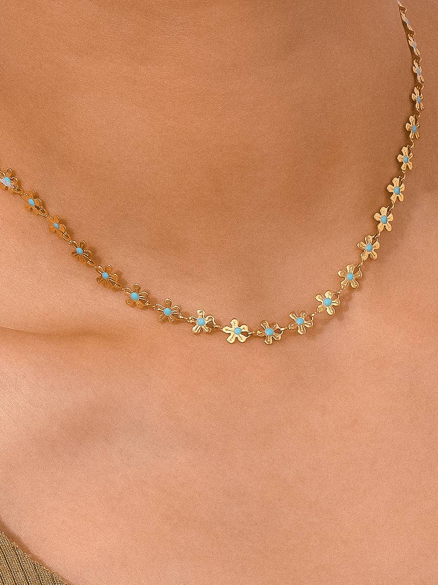 Flânerie by MAIQ - Cyprien 18K Gold Non-Tarnish Daisy Choker