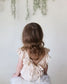 Bailey's Blossoms - Shiloh Ruffle Back Romper - Crushed Ivory