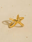 Flânerie by MAIQ - Maui 18K Gold Non-Tarnish Starfish Wrap Open Ring