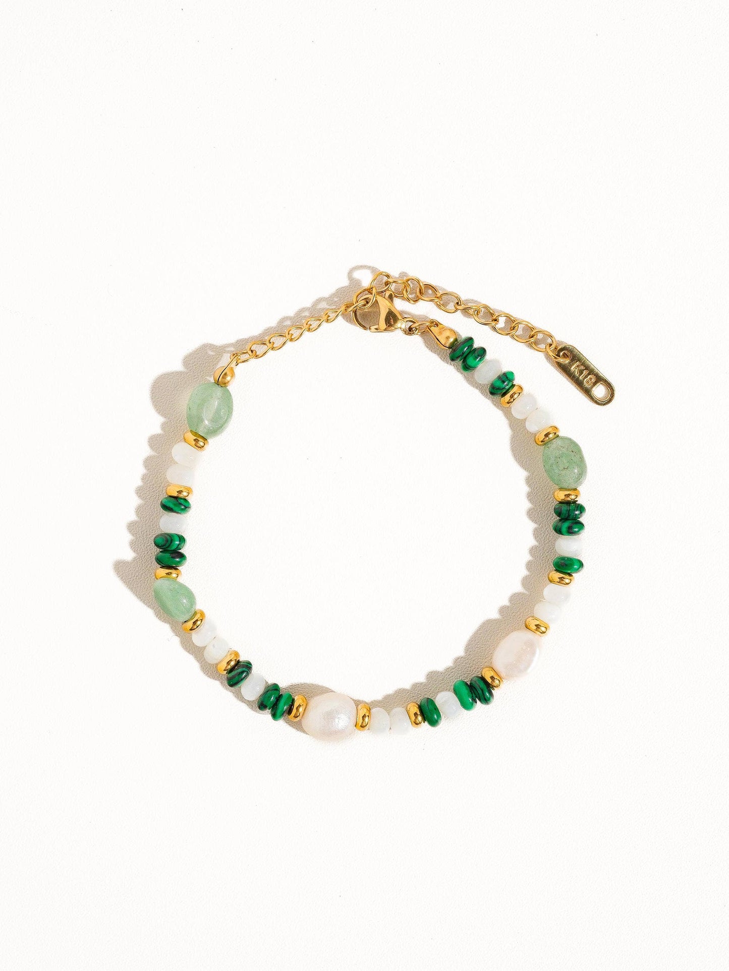 Flânerie by MAIQ - 18K Non-Tarnish Bohemian Stone and Bead Bracelet