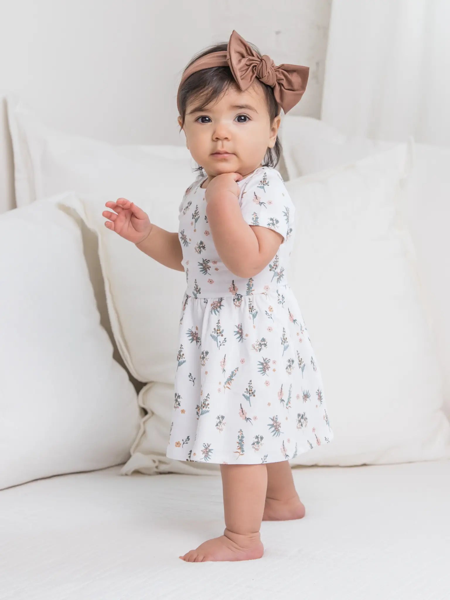short sleeve swing dress Colored Organics - Short Sleeve Swing Dress