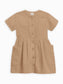 Colored Organics - Mabel Muslin Button Dress - Tan, Picnic, Lavender
