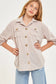 Solid Chest Pocket Shacket -Muave, Taupe, Charcoal