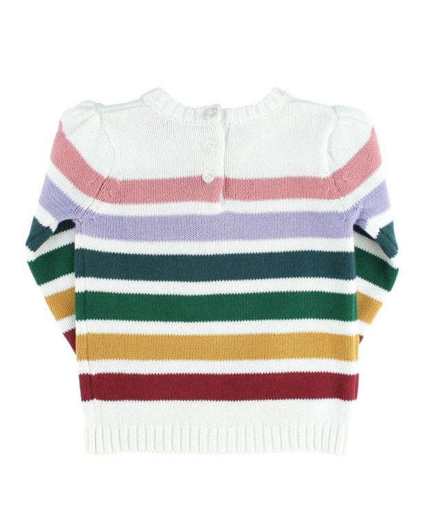 Rufflebutts Rainbow Stripe Sweater